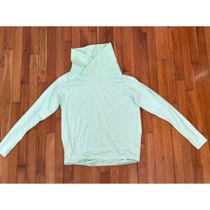 Lululemon Pullover Women's Green Cowl Neck Long Sleeve Sweatshirt Thumbholes 10